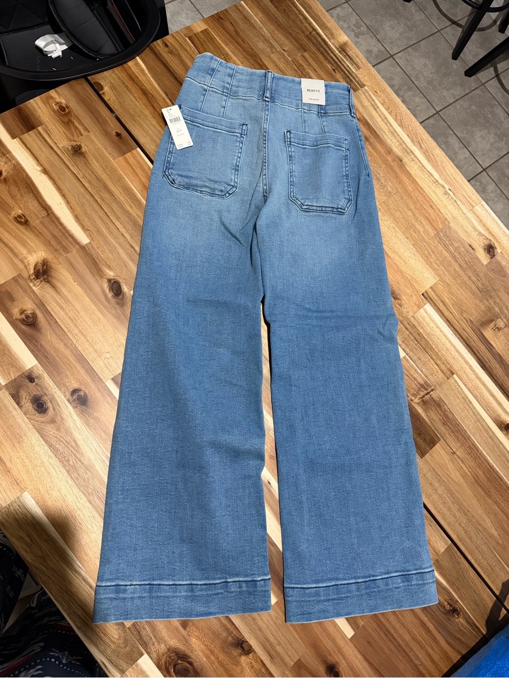 Anthropologie Light Blue Wide Leg High-Rise Jeans - Picture 3 of 3